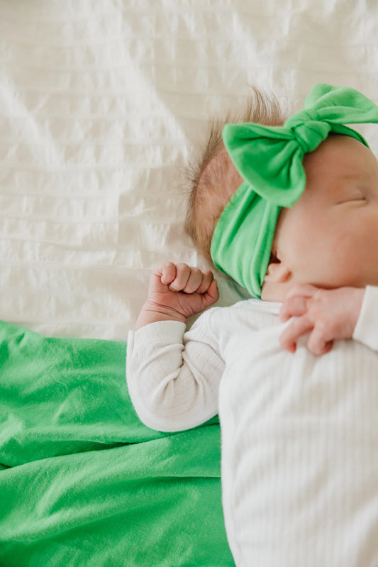 Assorted Colors Solid Knit Headband Bow