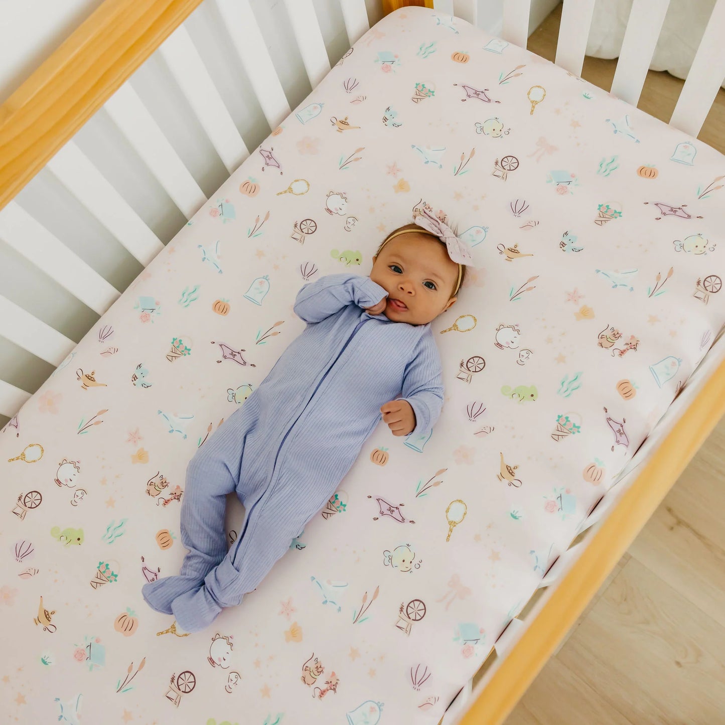 Enchanted Friends Premium Crib Sheet