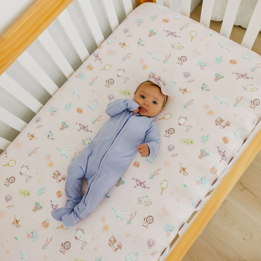 Enchanted Friends Premium Crib Sheet