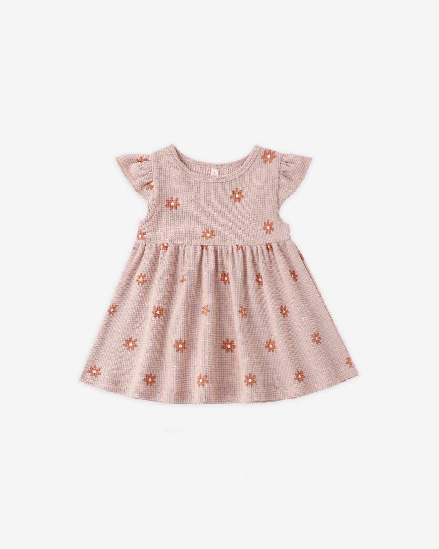 Pink Daisy Flutter Sleeve Dress