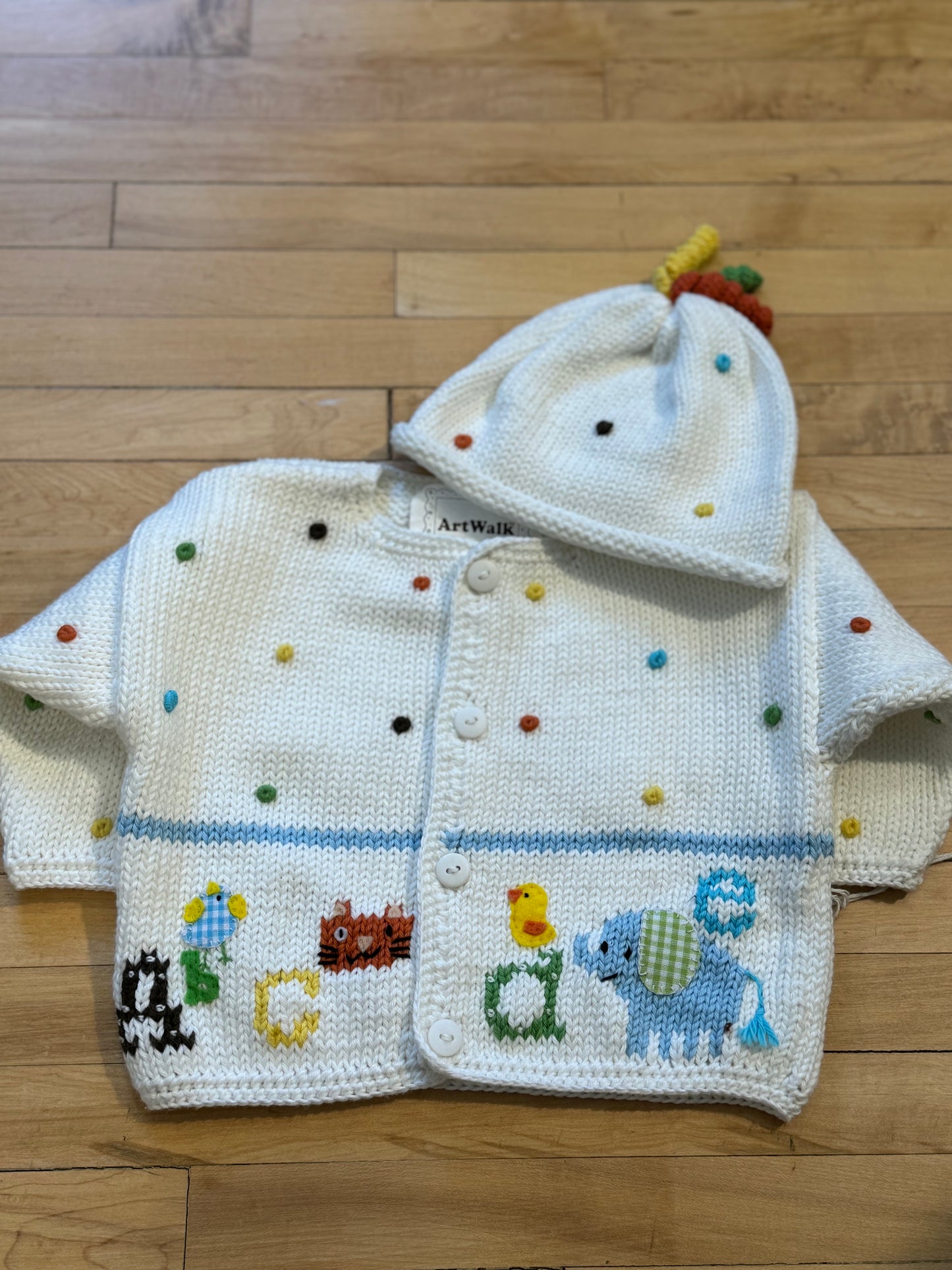 Alphabet Soup Knit Sweater