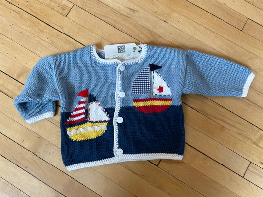 Sailboats Knit Sweater