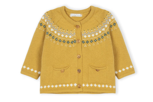 Mustard Knit Cardigan DK 195