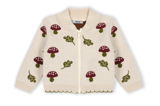 Ma Petite Olive Beige Cardigan