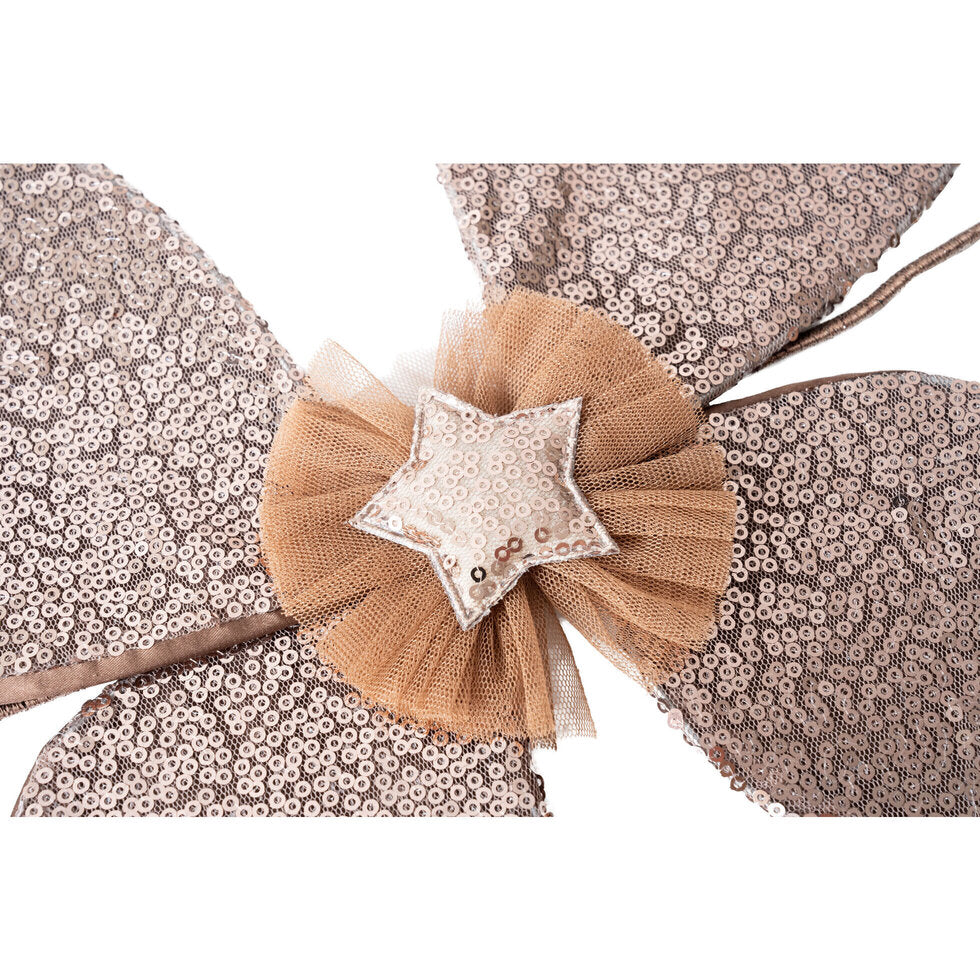 Aurelia Sequin Wings in Nutmeg