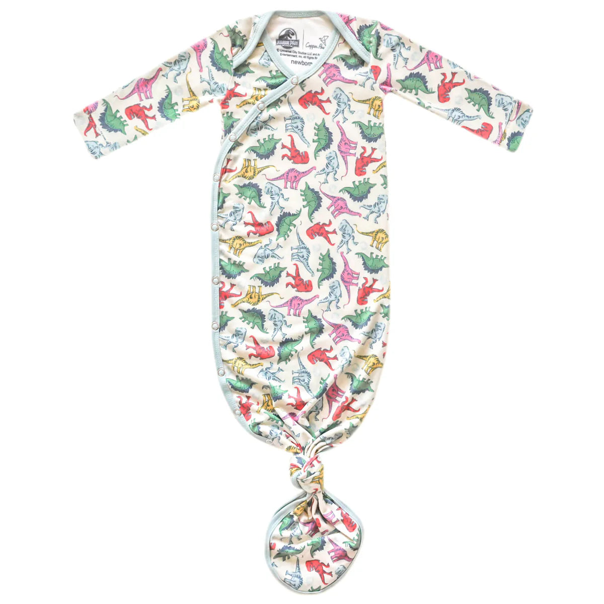 Jurassic Park Newborn Knotted Gown