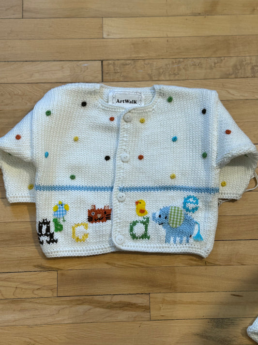 Alphabet Soup Knit Sweater