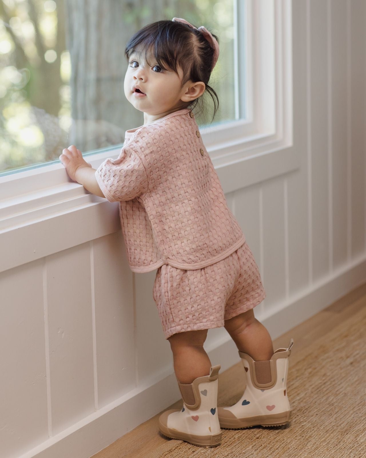 Confetti Hearts Rain Boots