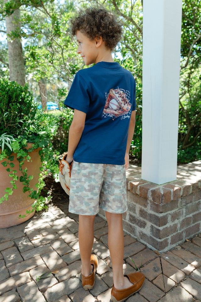 Baseball on Navy Tee