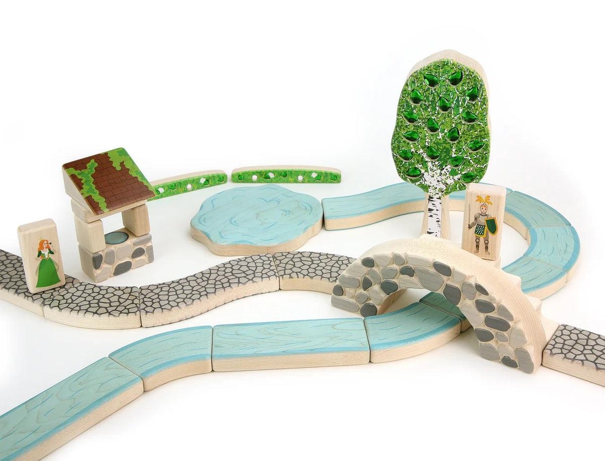 Cobblestone/River Curve Path