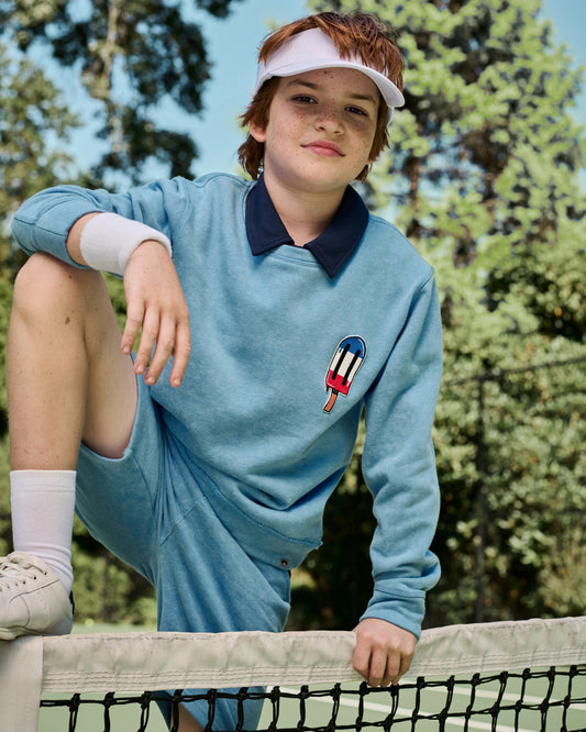 Highland Washed Blue Popsicle Sweatshirt