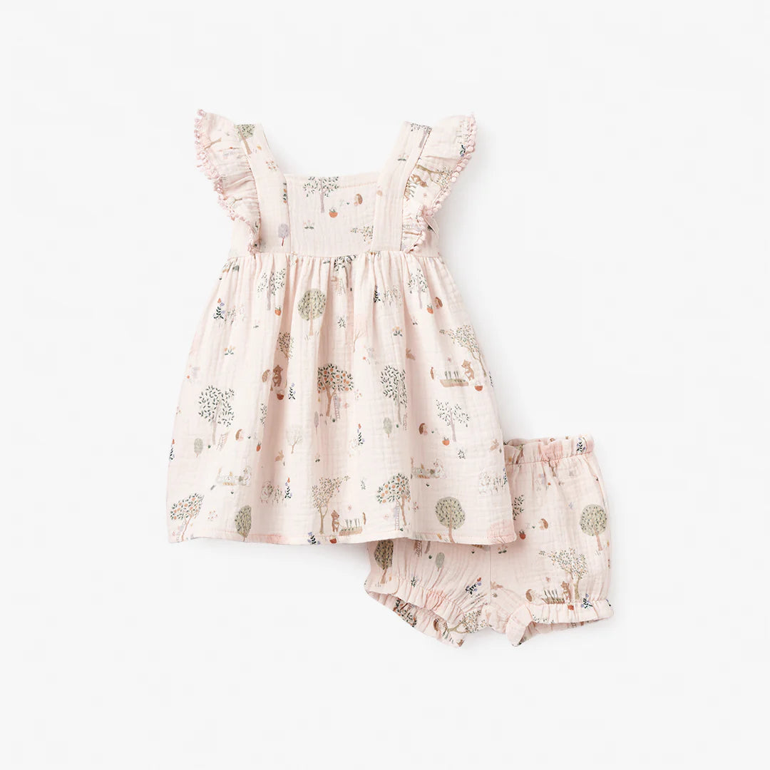 Garden Picnic Dress with Bloomer