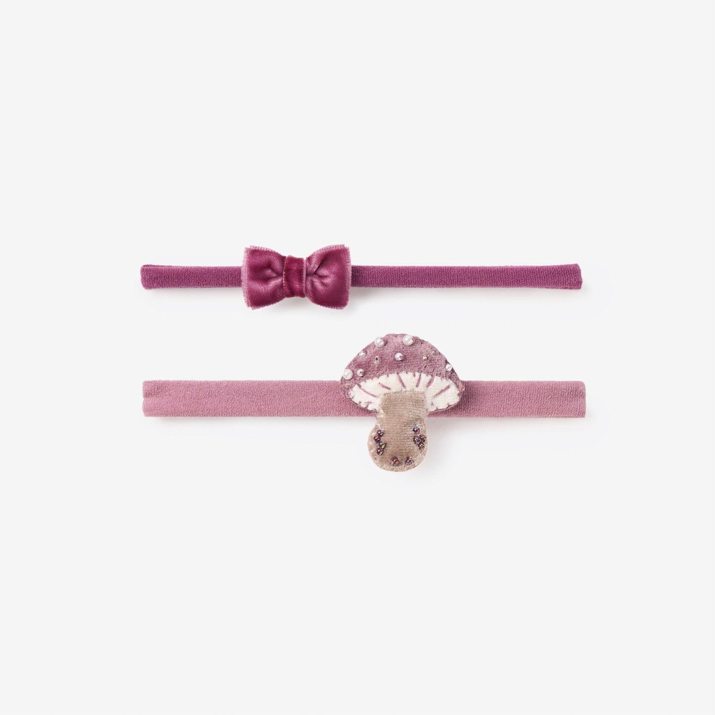 Pearl Mushroom Headband Set