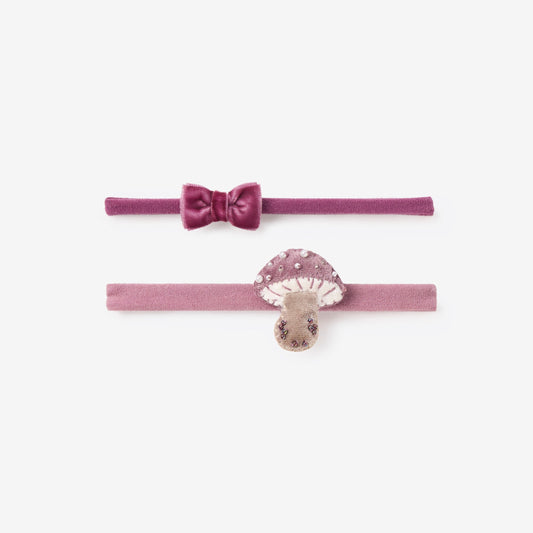 Pearl Mushroom Headband Set