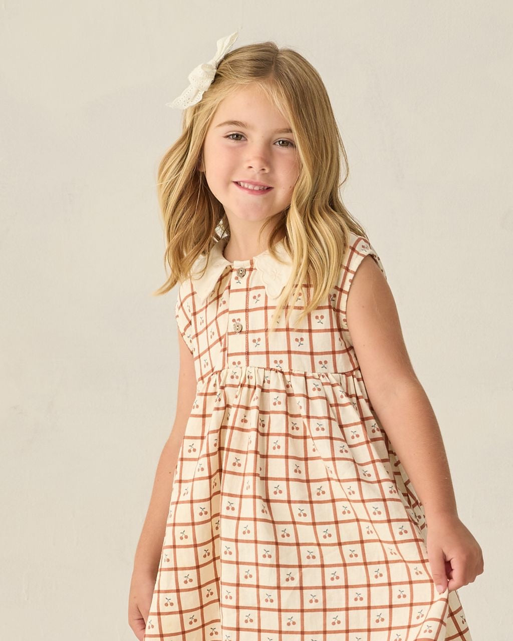 Cherry Check Babydoll Dress