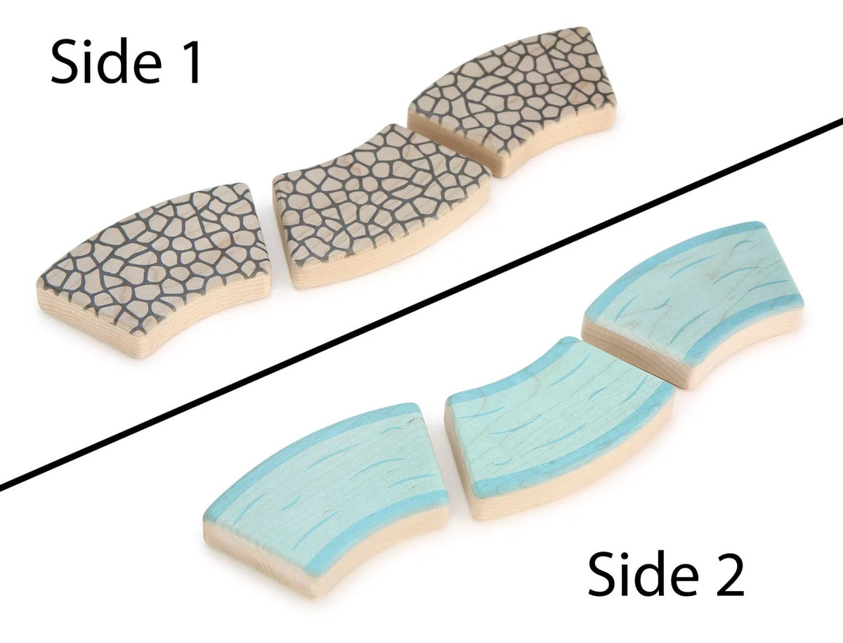 Cobblestone/River Curve Path