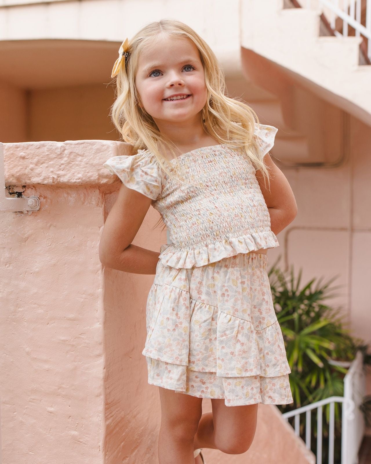 Summer Garden Tiered Mini Skirt