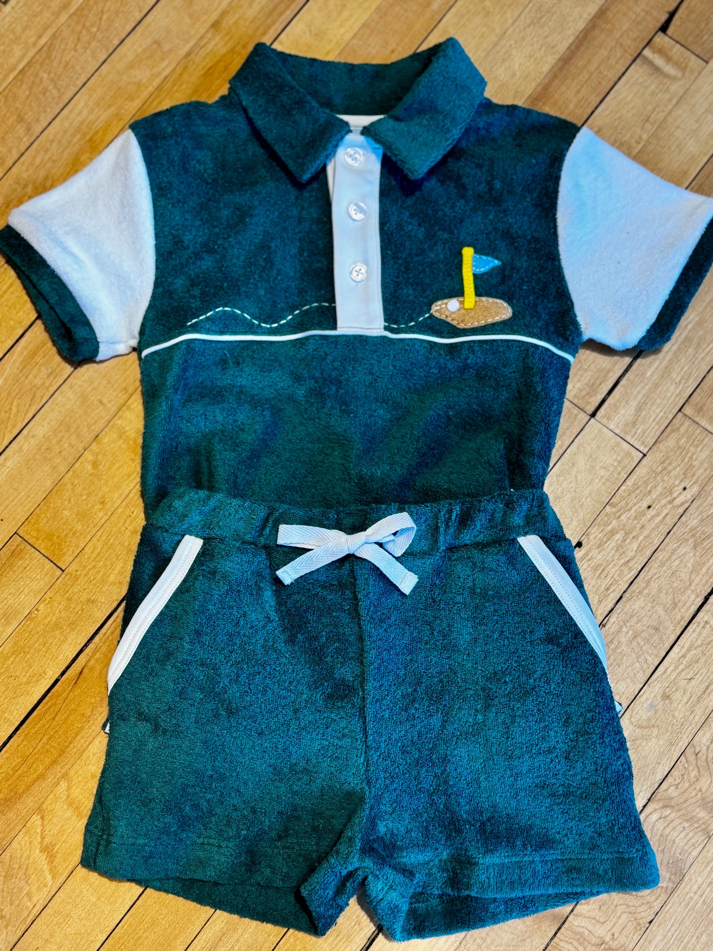 Fairway Lawn Green Terry Polo