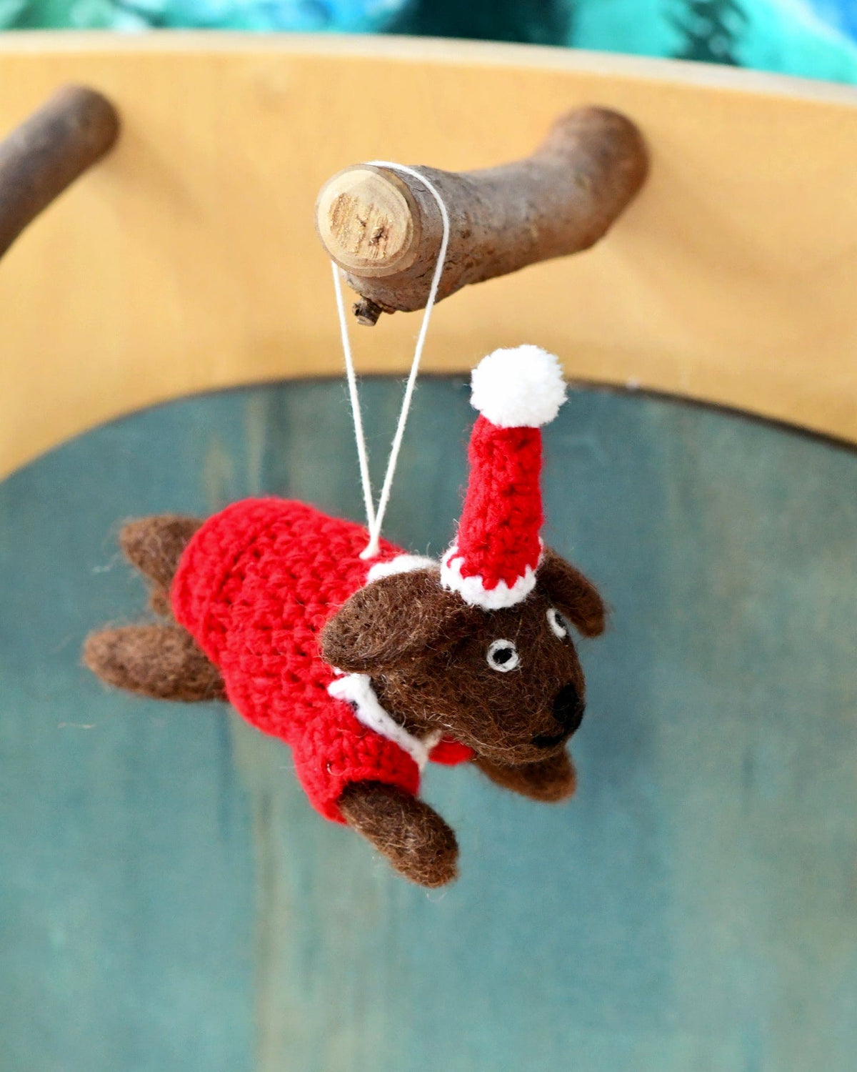 Felt Christmas Dachshund Dog