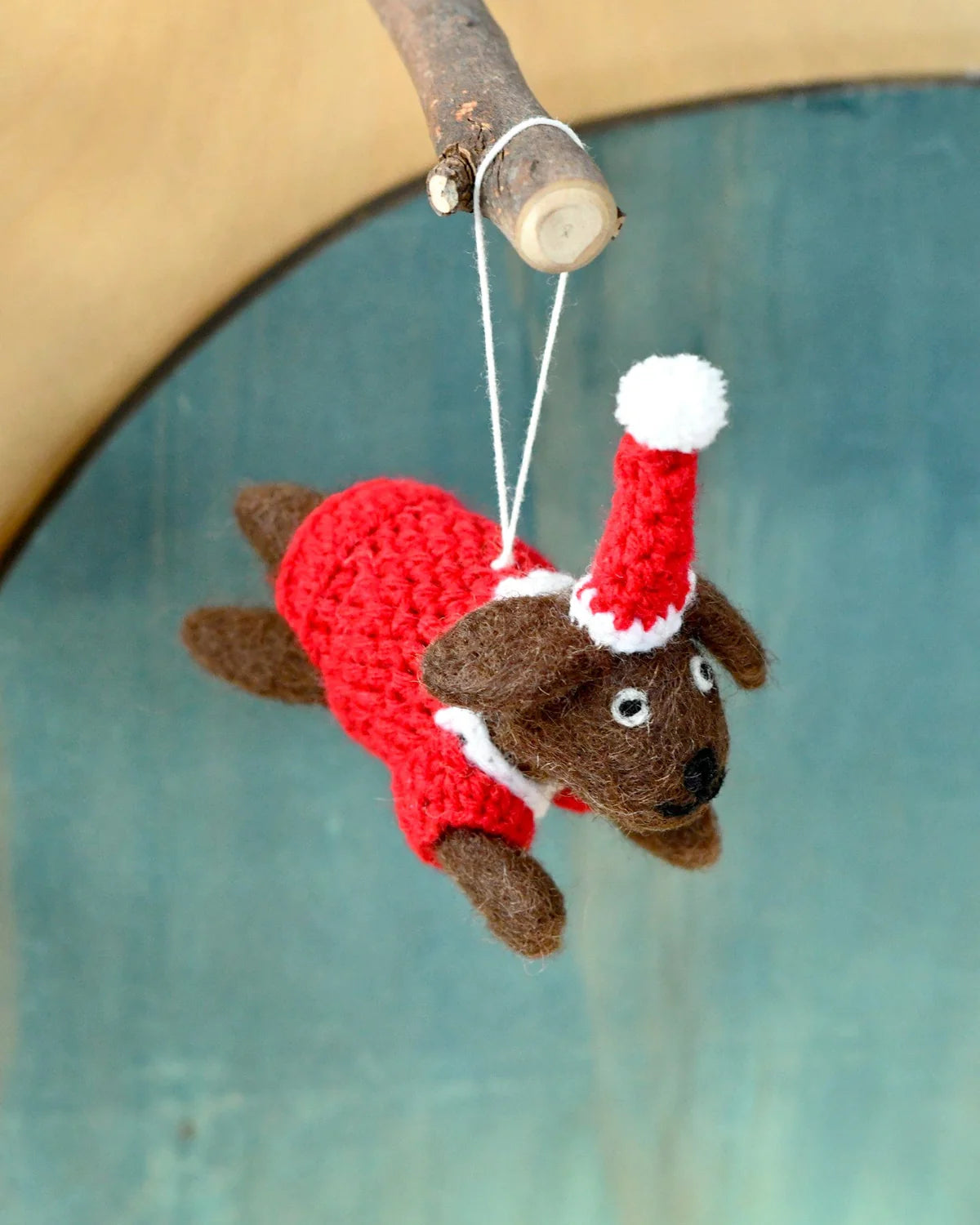 Felt Christmas Dachshund Dog