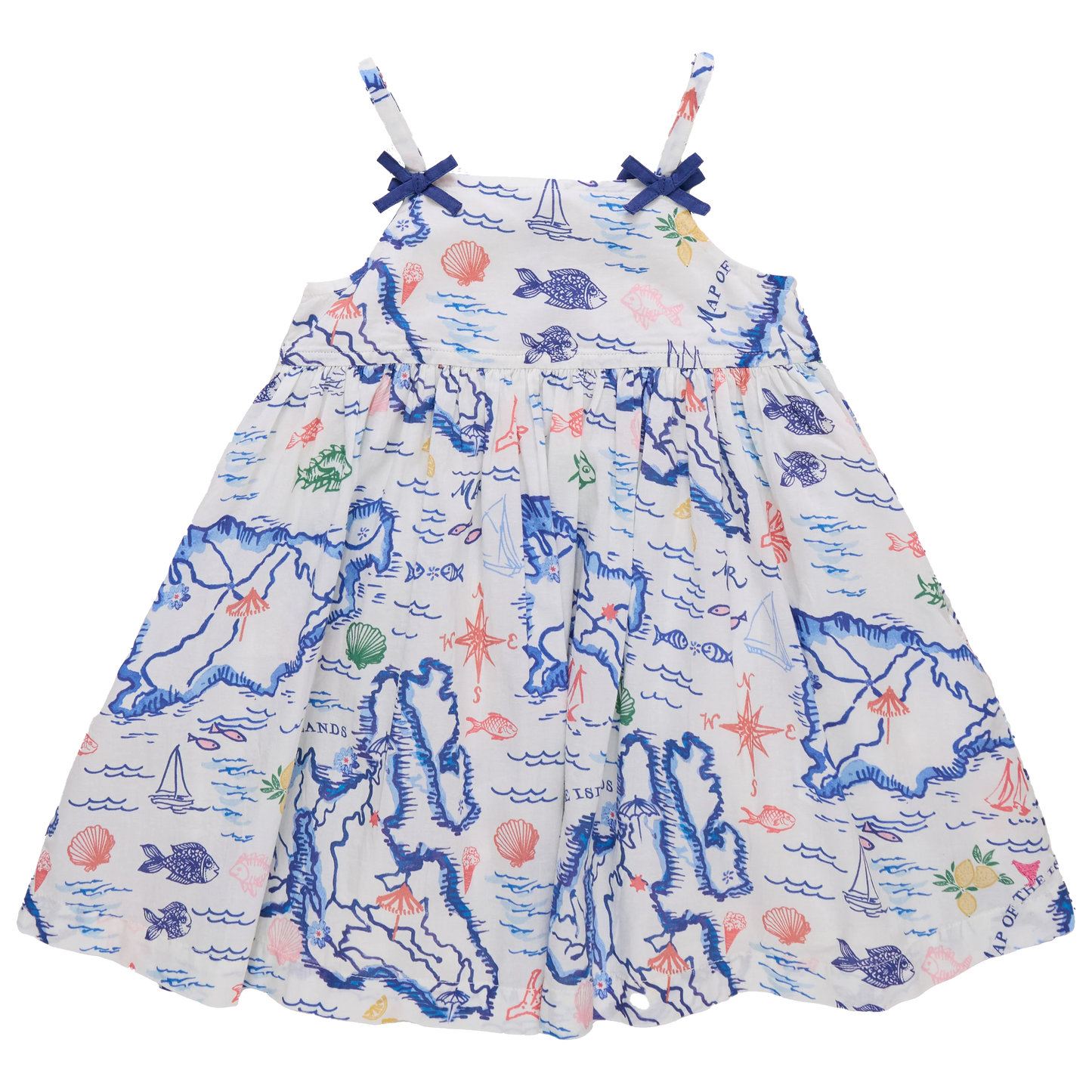 Girls Tia Island Map Dress