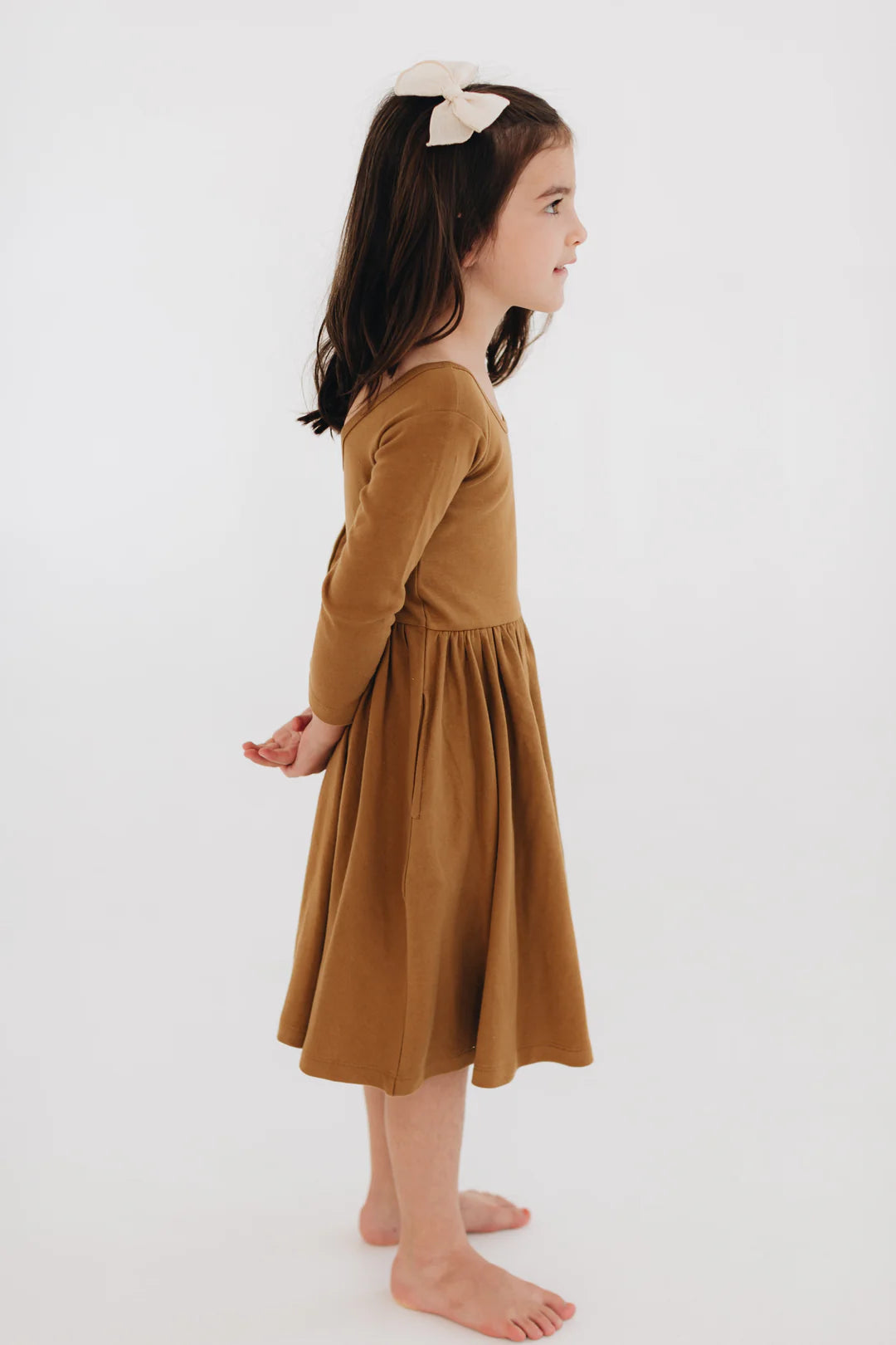 Twirl Dress in Burro Brown