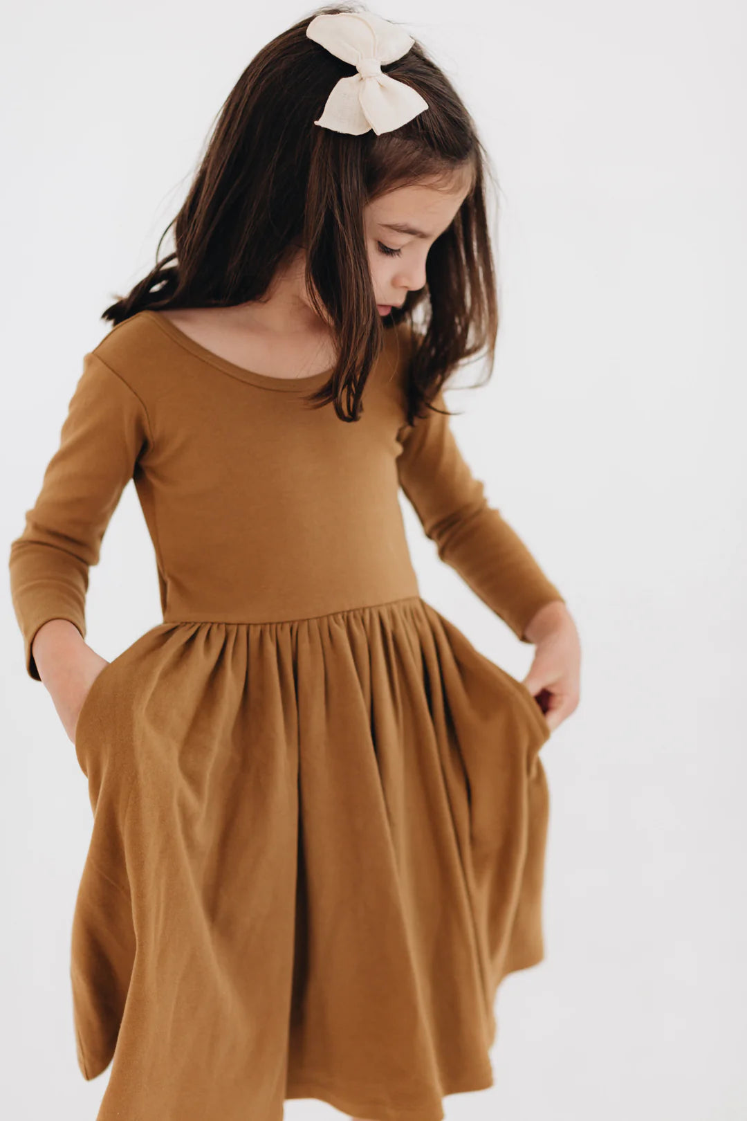 Twirl Dress in Burro Brown