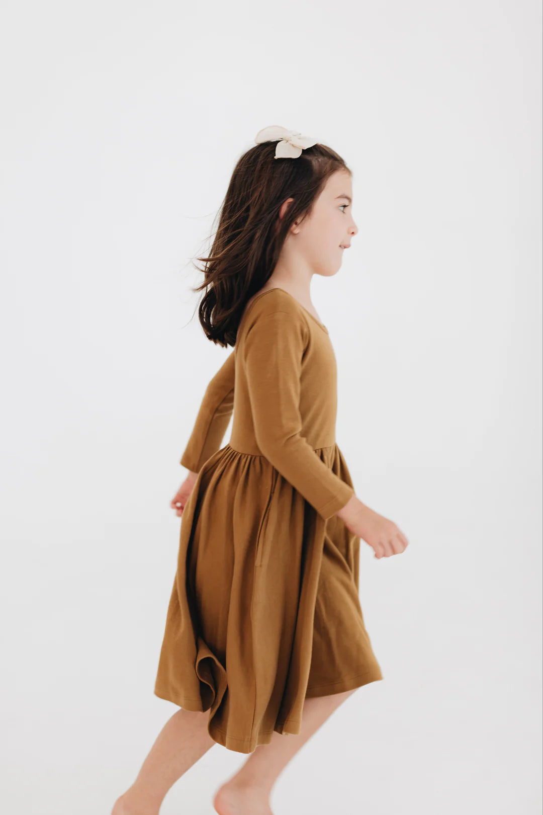 Twirl Dress in Burro Brown