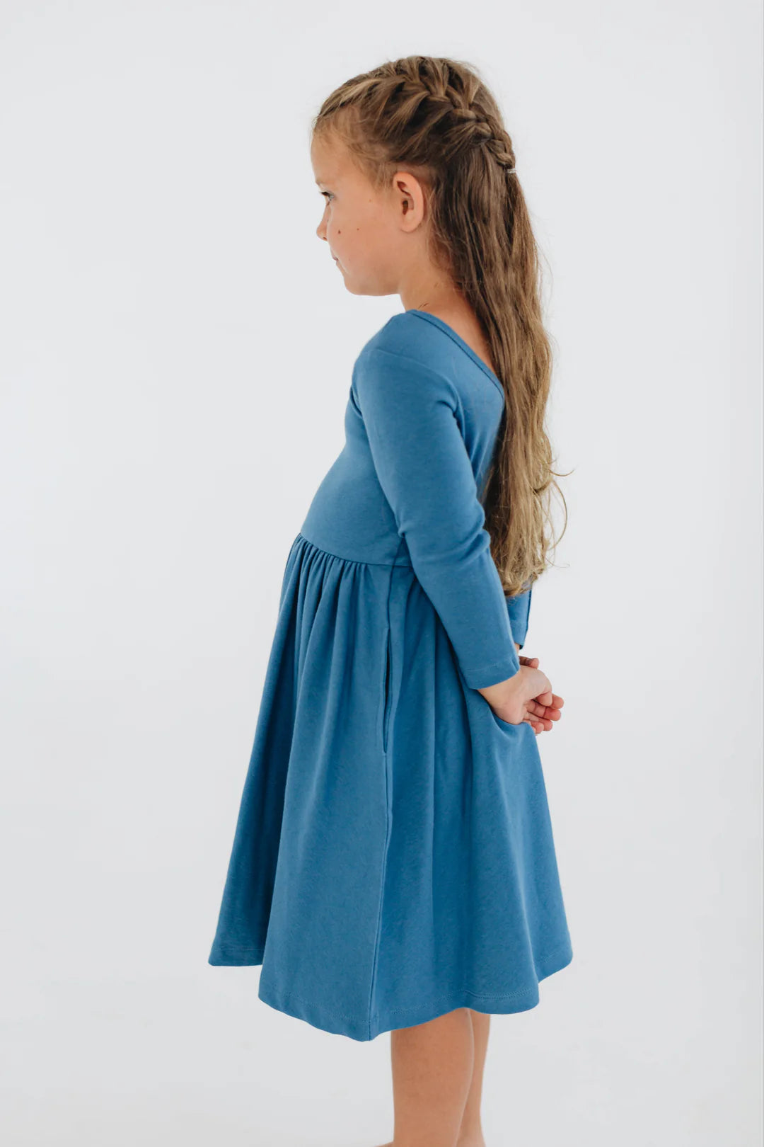 Twirl Dress in Sea Blue