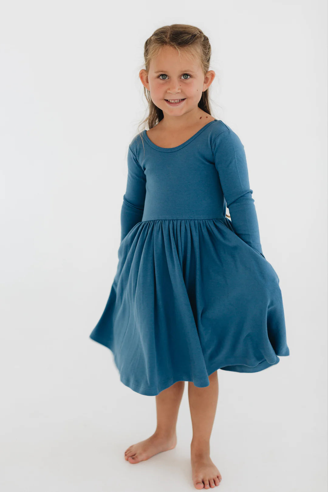 Twirl Dress in Sea Blue