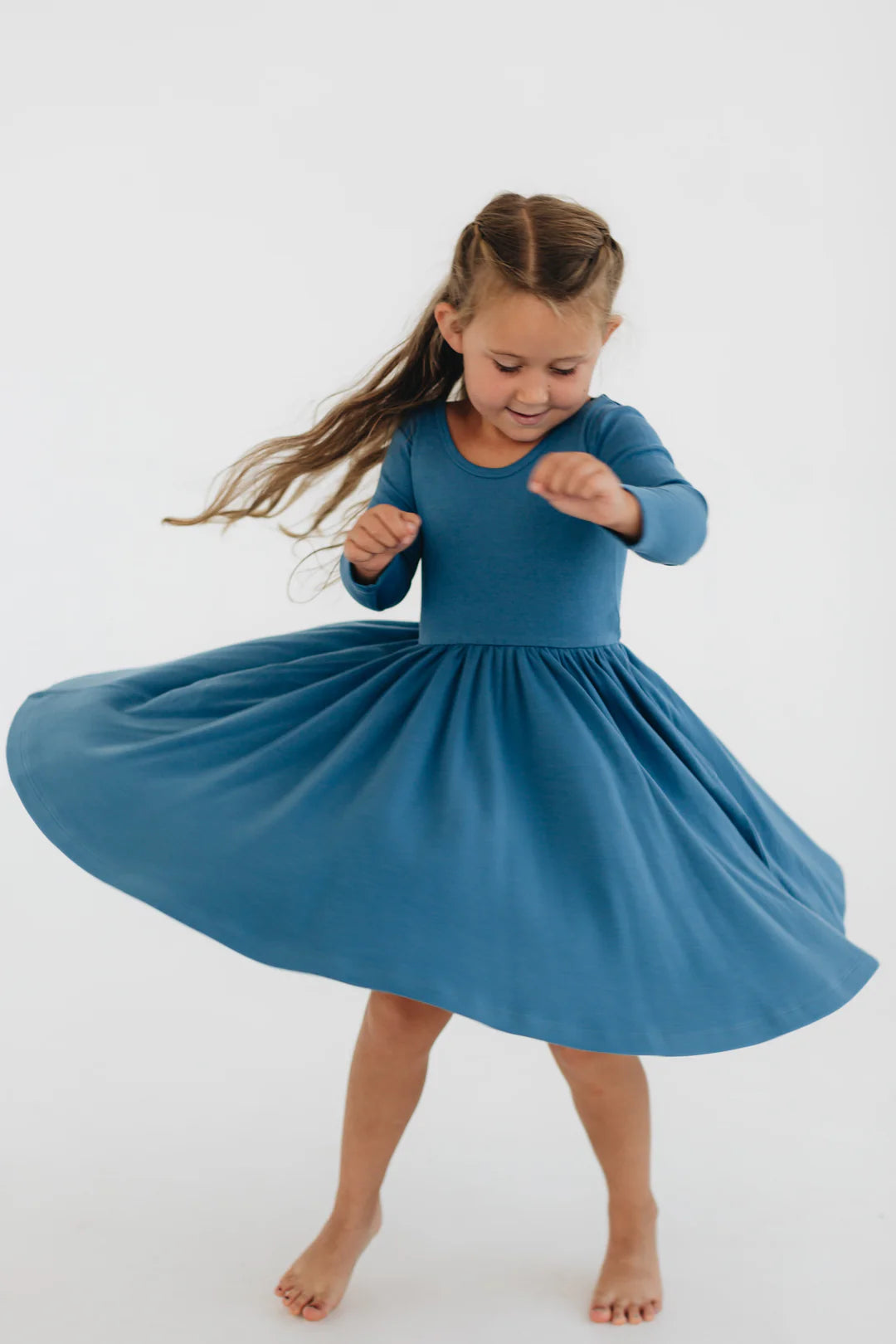Twirl Dress in Sea Blue