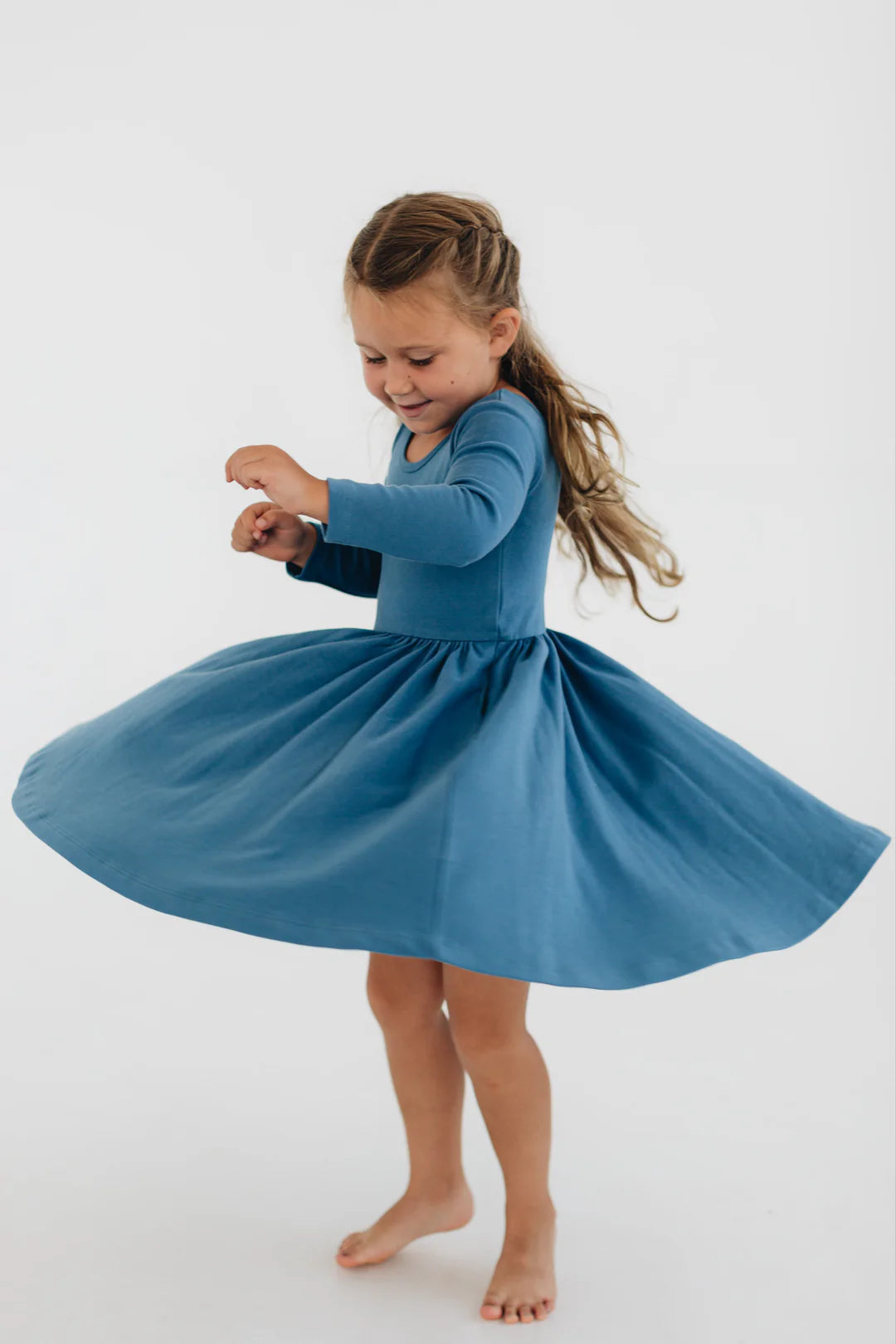 Twirl Dress in Sea Blue