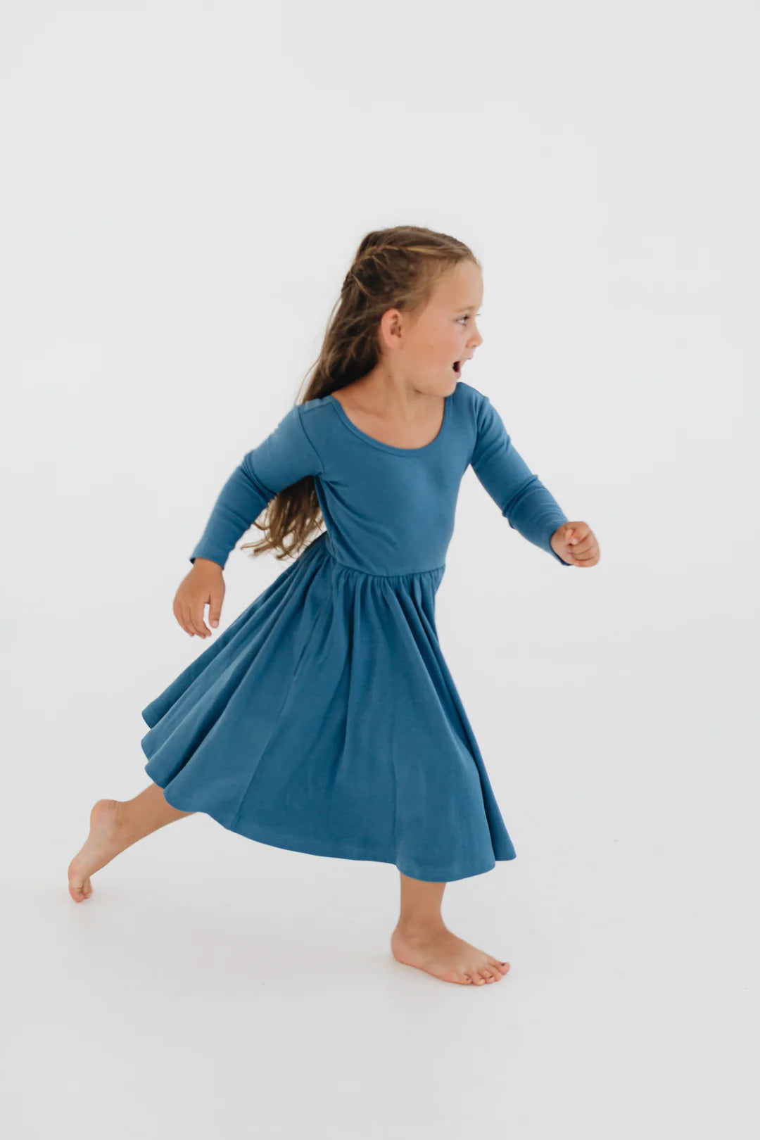 Twirl Dress in Sea Blue