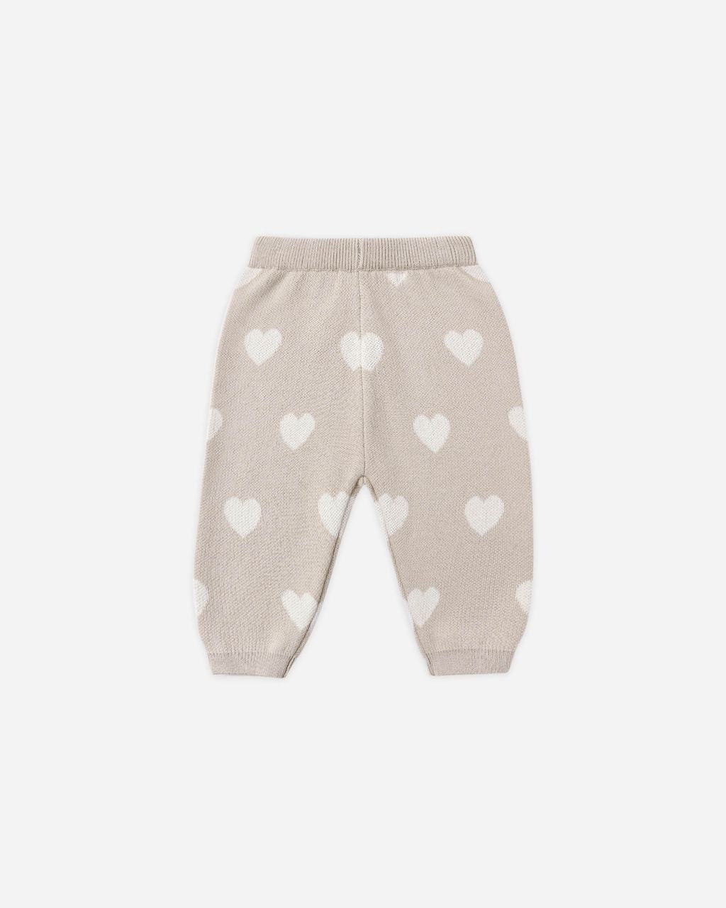 Heart Knit Pants in Oat