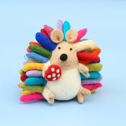 Felt Colorful Hedgehog