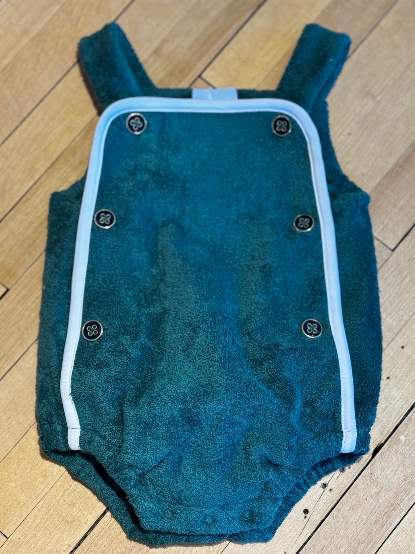 Sailor Lawn Green Romper