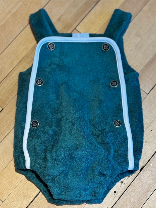 Sailor Lawn Green Romper