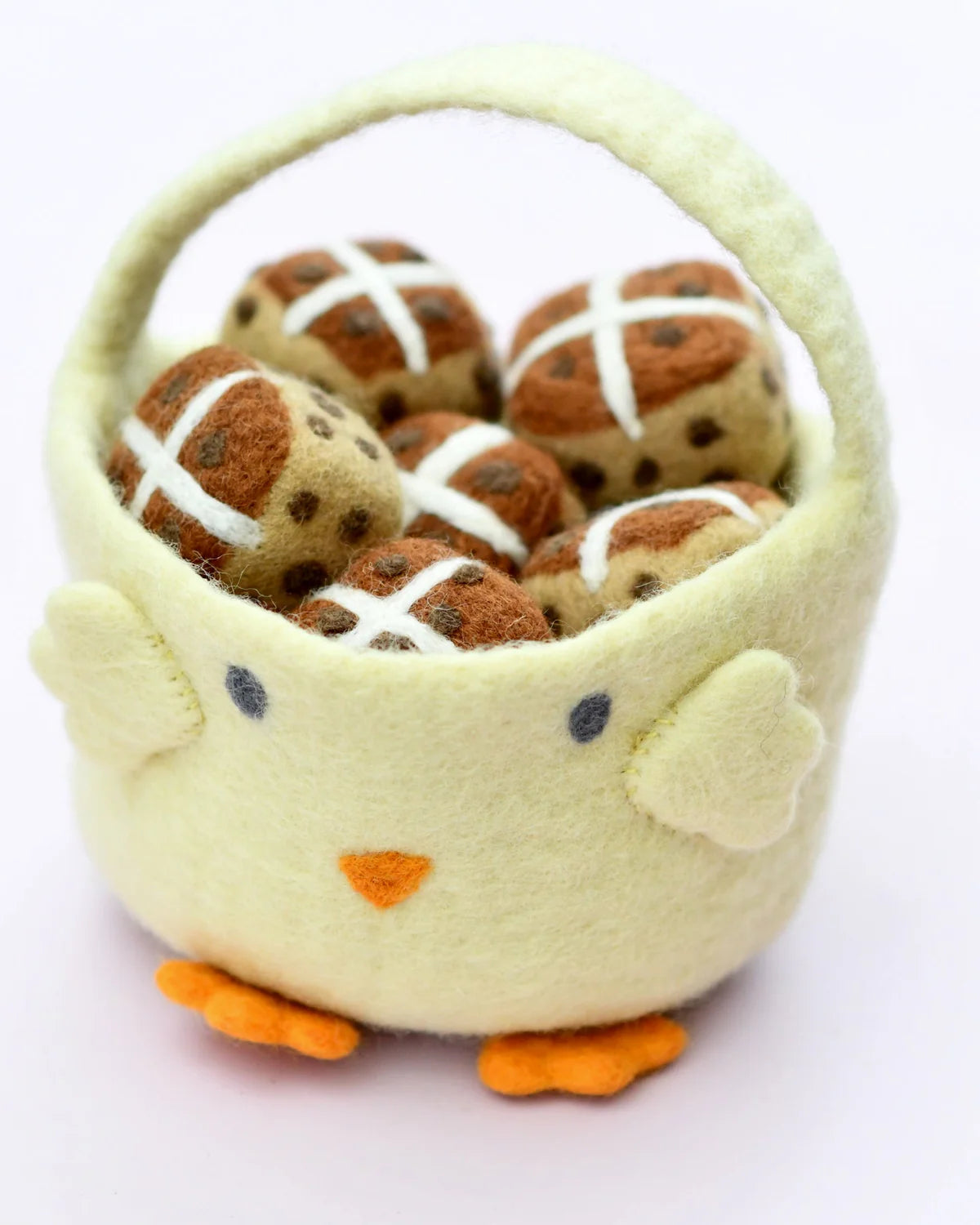 Easter Egg Yellow Chick Basket