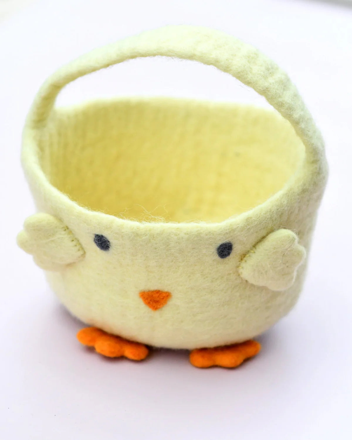 Easter Egg Yellow Chick Basket