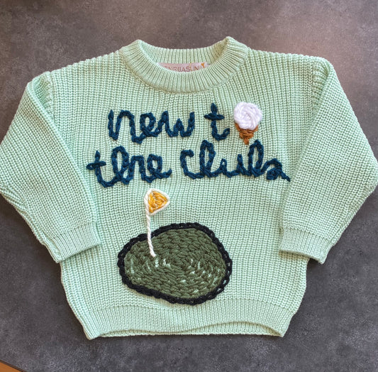 "New To The Club" Baby Sweater