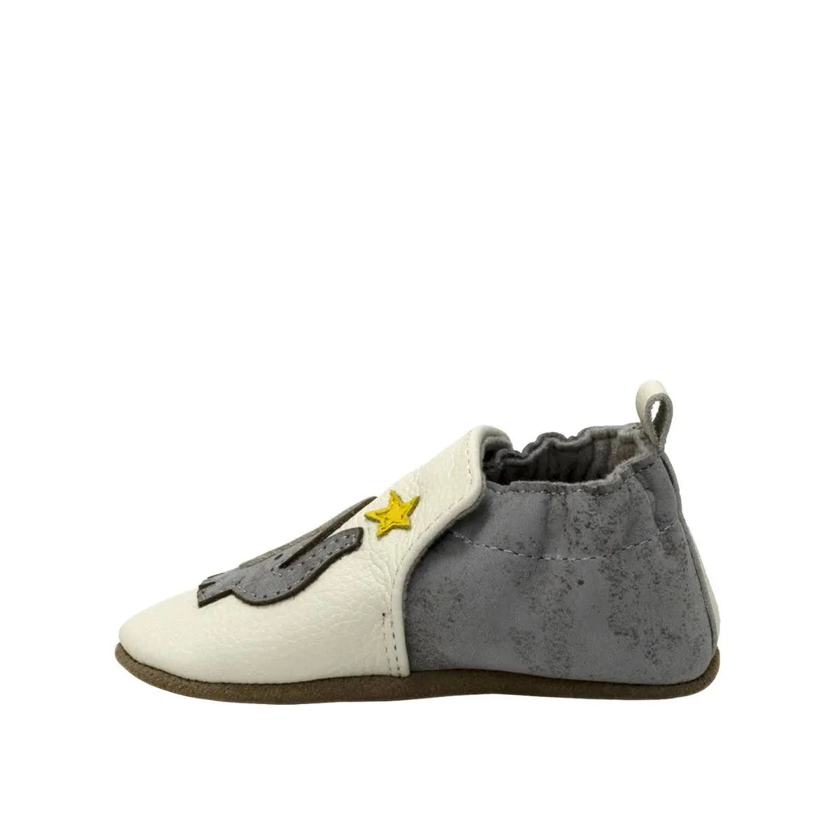 Ivory Elephant Stars Soft Soles