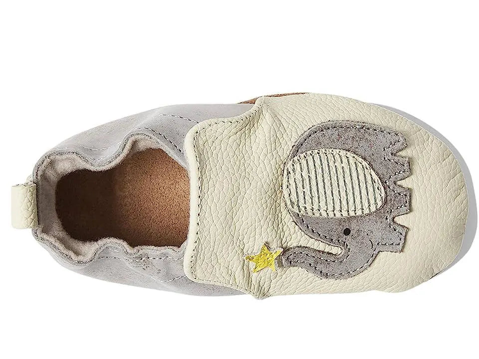 Ivory Elephant Stars Soft Soles