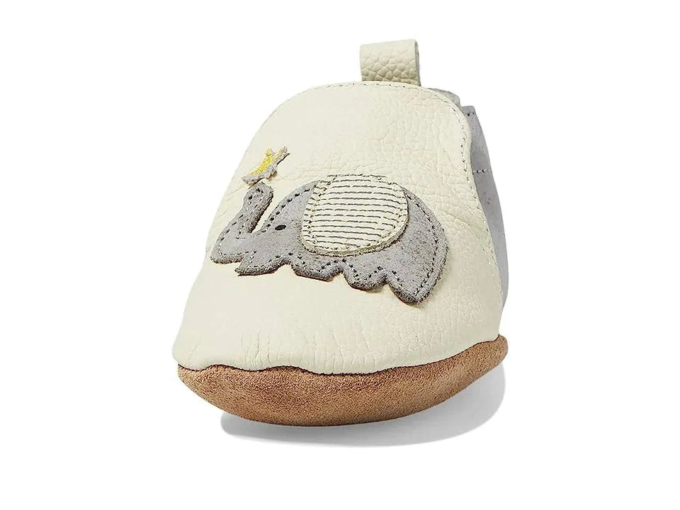 Ivory Elephant Stars Soft Soles