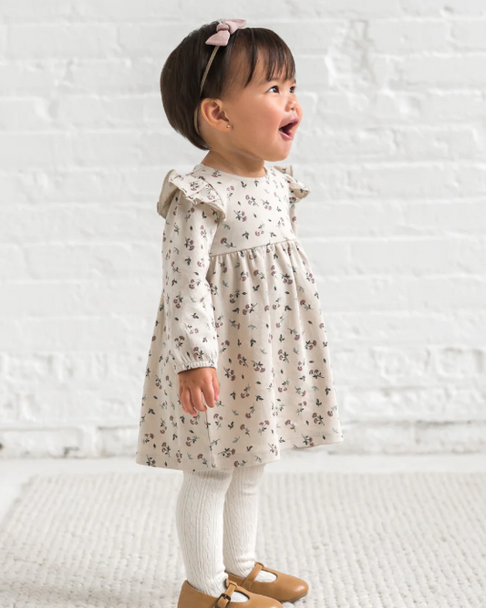 Mika Betty Floral Ruffle LS Dress