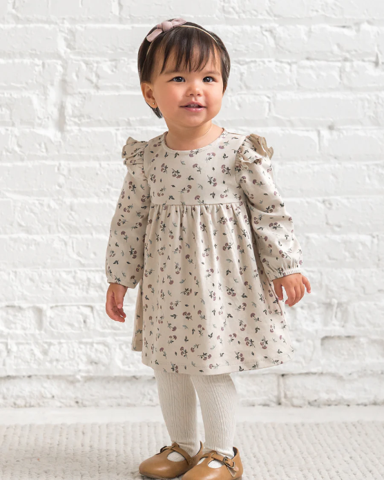 Mika Betty Floral Ruffle LS Dress