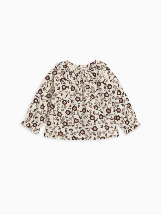 Shirley Cranberry Denali Floral Top