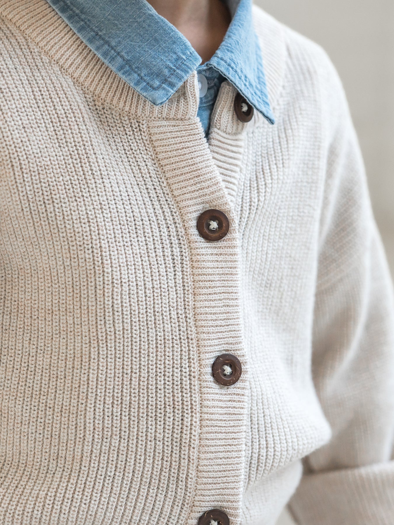 Heather Oat Ellis Knit Cardigan