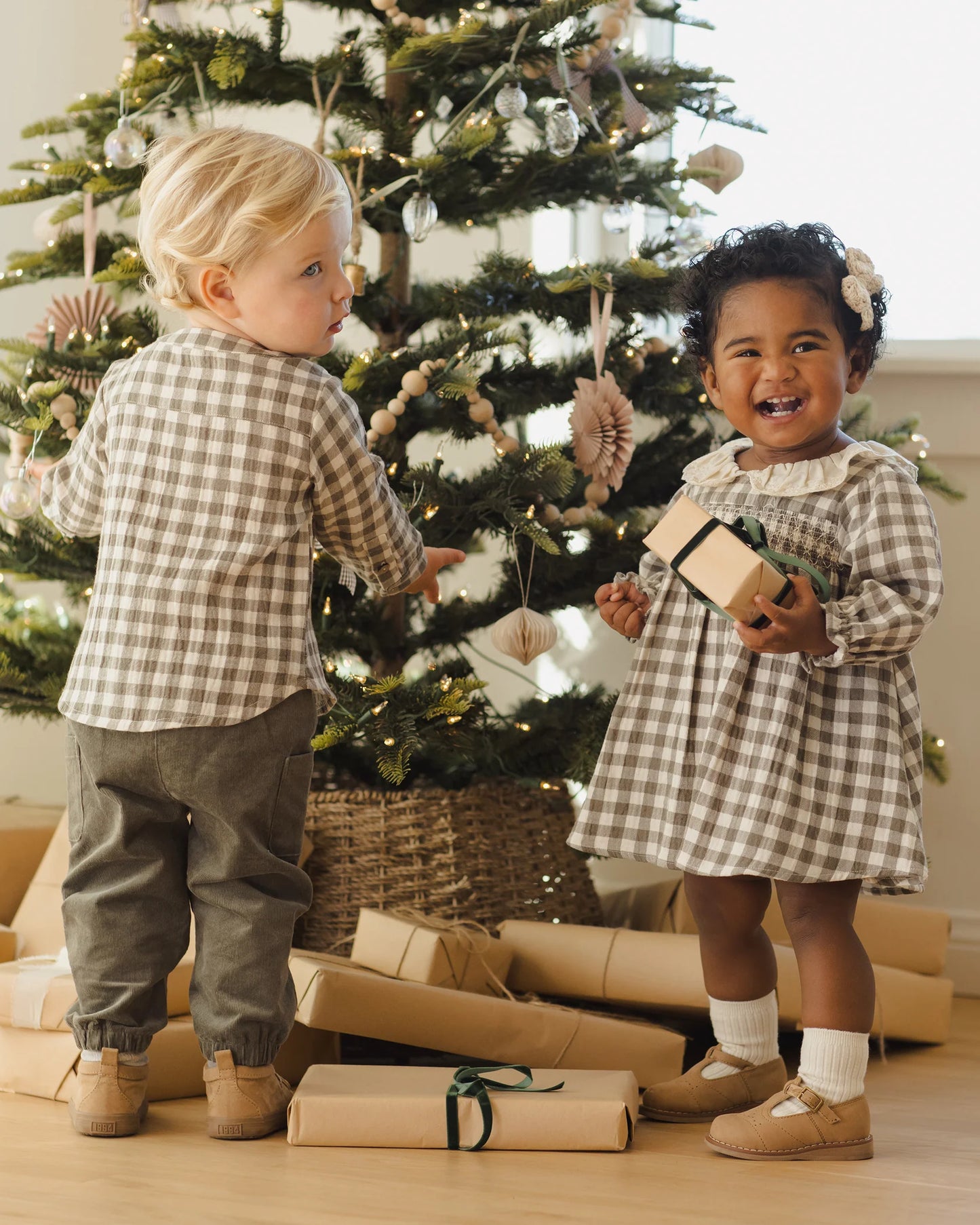 Forest Check Callie Dress