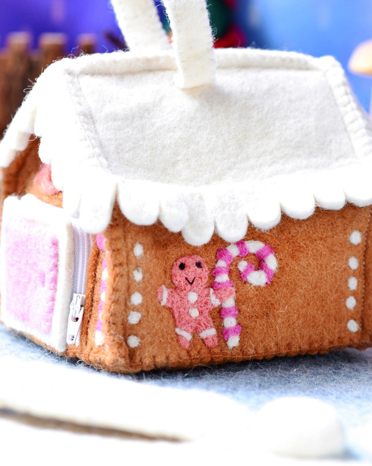 Felt Gingerbread House Bag in Various Colors