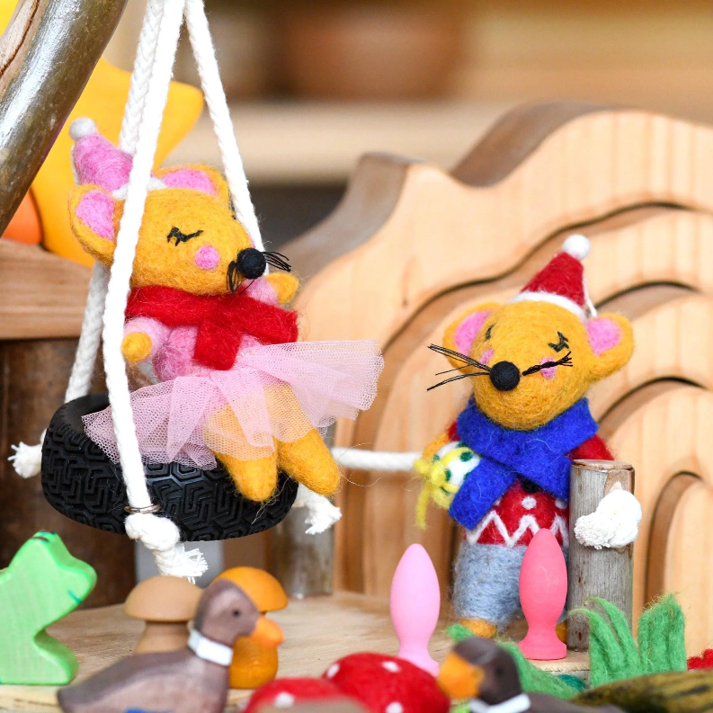 Felt Boy or Girl Christmas Mice